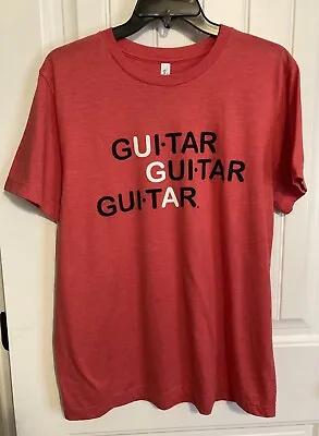 UGA Guitar T Shirt Nashville Music City Red Unisex Large Collectible • $4.49