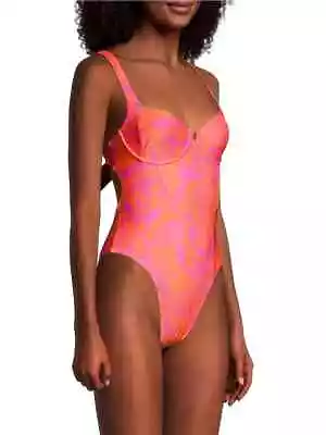 NEW L*SPACE 'Kendal' UW Floral 1 Piece Swimsuit M Medium Pathway To Paradise • $53.99