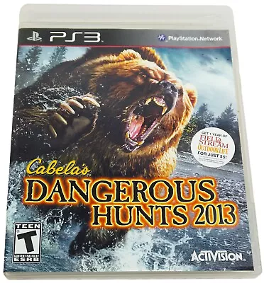 Cabela's Dangerous Hunts 2013 PS3 (Sony PlayStation 3) Registration Card CIB • $6.99