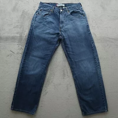 Levi's 569 Jeans Mens Size-30x30 Blue Loose Straight Denim Pants Faded Timeworn • $25