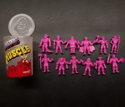 Super7 Masters Of The Universe M.U.S.C.L.E. 12 Figure Set & Can Wave 1 Pink • $44.99