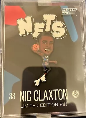 NIC CLAXTON Limited Edition Pin By Players Pins Brooklyn Nets SGA • $29.99