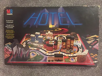 MB Hotel Rare Vintage Collectable Board Game Complete Minus Both Lampposts • £50