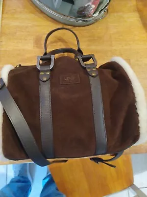 UGG Dark Brown Satchel Duffle Purse With Crossbody Strap • $110