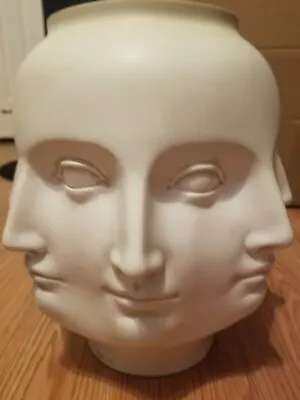 Vitruvian Collection  The Faces Vase Mcm Art Pottery • $149.99