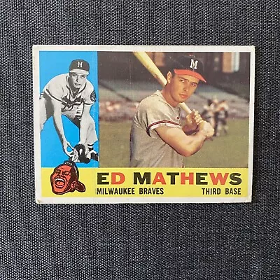 1960 Topps #420 Ed Mathews Vintage Baseball Card • $12.50