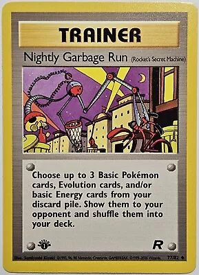 Pokémon TCG Nightly Garbage Run Team Rocket 77/82 Regular 1st Edition Uncommon • $2.49