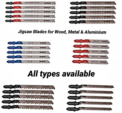 Jigsaw Wood Metal Aluminium Blade Set Blades Cutting Saw Amtech Bosch Makita  • £3.30
