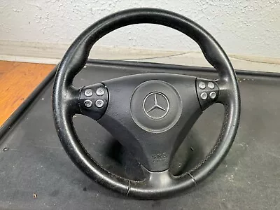 05-08 Mercedes R171 Slk350 C280 C350 Sport Steering Wheel Black 1714600103 Oem • $350