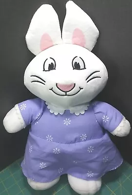 Max And Ruby PLUSH Bunny Rabbit Purple Dress 15  By Aurora Soft Plush Doll 2019 • $14