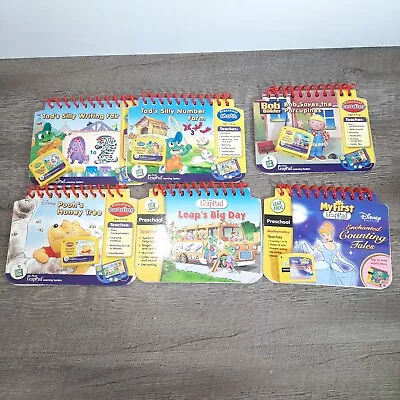 Leapfrog My First Leappad 6 Books And 5 Cartridges Pooh  Bob The Builder • $13