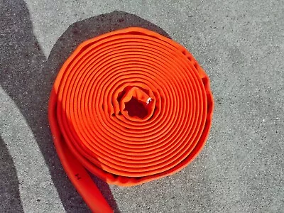 1-3/4  X 50 Ft Orange Fire Hose For Art Projects Decoration Etc. • $25