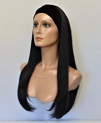 28  Long Straight High Heat OK Full Synthetic Headband Wig - VENUS • $18.90