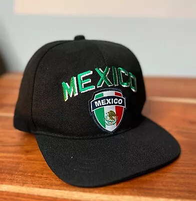 Panna Ole Mexico Hat Soccer Snap Back Cap OSFA - Black • $17