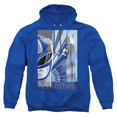 Mighty Morphin Power Rangers  Blue Ranger Deco  Hoodie Sweatshirt Long Sleeve • $46.99