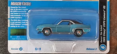 22 Johnny Lightning Muscle Cars USA MCACN 69 Chevy Copo Camaro RS Azure Turquois • $5