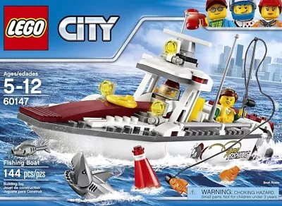 LEGO CITY: Fishing Boat (60147). 100% Complete Inc Booklets. No Box • $28.95