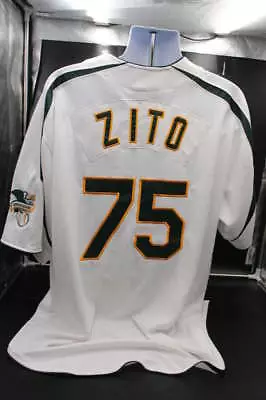 Barry Zito NIke Team Jersey Oakland Athletics Home White Size XL D10634 • $31.49