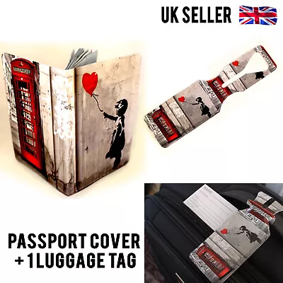 £3.99 • Buy Balloon Girl Combo Passport Cover Protector Luggage Tags Case Id Holder 