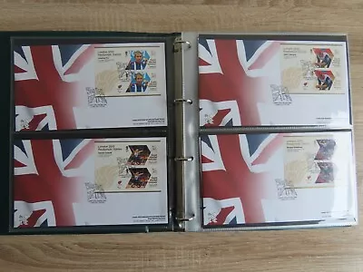 £90 • Buy London 2012 Paralympics Gold Medal Winners Stamp Collection 34 FDC Set, Olympics
