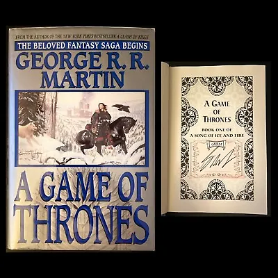 George RR Martin A Game Of Thrones Signed 1st Edition 1st Printing Bantam HDCVR • $365