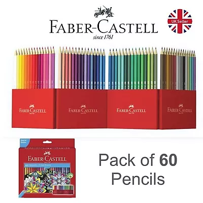 Faber-Castell Colouring Pencils - Pack Of 60 - Assorted Colours Rrp 21.95 OFFER • £15.45