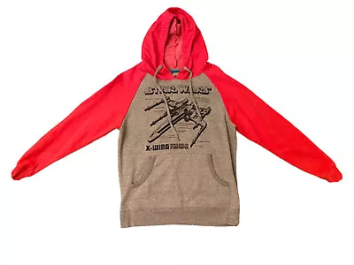 STAR WARS X-WING Starfighter Graphic Hoodie Sweatshirt Size Small Cotton Pocket • $16.88