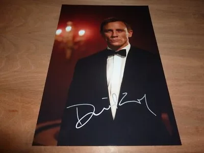 DANIEL CRAIG Signed 12X8 Photo JAMES BOND + COA • £80