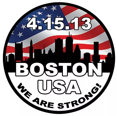 Boston Memorial Sticker Decal 3.5  X 3.5  Boston Marathon Strong  • $3.99