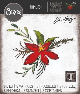 £12.99 • Buy Sizzix Holiday Brushstroke #3 Thinlits Die Set - Tim Holtz Christmas