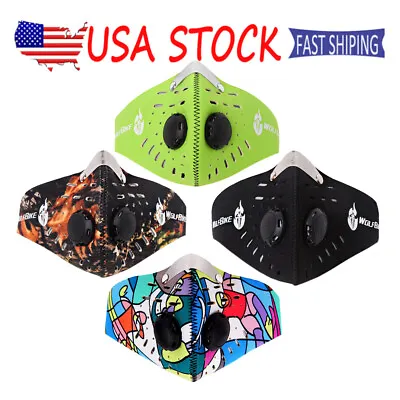 Cycling Mask Motorcycle Face Shield Men's Riding Face Mask With Double Filters • $6.89