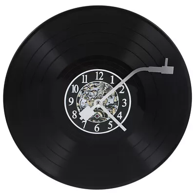  Vinyl Record Wall Clock Music Vinyl Records Wall Decor Round Wall Clock • $21.14