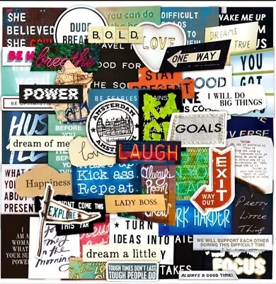 10pcs Retro Teenage Motivational Stickers- Scrapbooking Journaling Diary • $2.99
