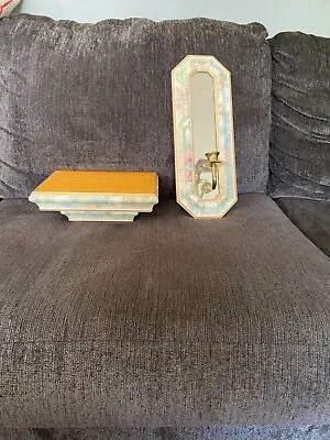 Ethan Allen Beautiful Wall Shelf And Candle Sconce • £73.95