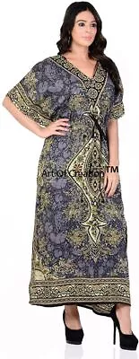 Ladies Long Kaftans Kimono Maxi Style Dresses Women In Regular To Plus Size • $19.87