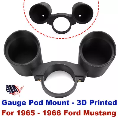 Low Profile Rally Pac Dual Gauge Pod Mount For 1965-66 Mustang 2 1/16  Gauges US • $60.99