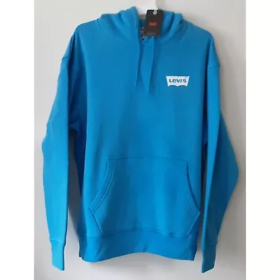 NWT..Men's Levi's's Relaxed Fit Hoodie In Light Blue With Graphic On BackLXL • $14.99