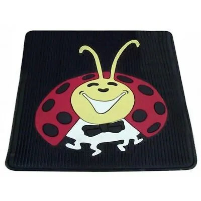 Empi 15-1098 Vw Bug Rear Rubber Floor Mats With Colored Lady Bug Impression • $108.95