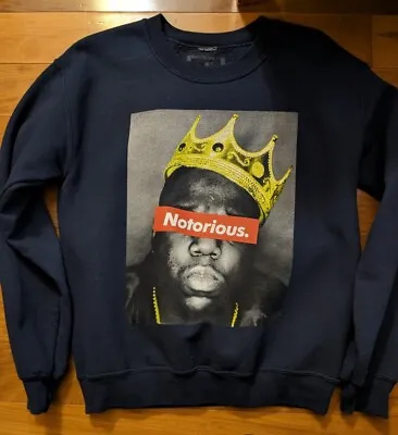 Notorious BIG Biggie Smalls Brooklyn Mint Sweatshirt Red Supreme Box Logo Small • $25