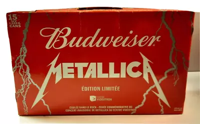 Budweiser Metallica Lot Of 15 Empty Beer Cans - Rare - • $54.64