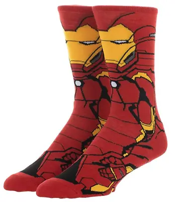 Iron Man - Marvel Comics - Crew Socks - Brand New & Licensed - Cr7pyk • $12.95