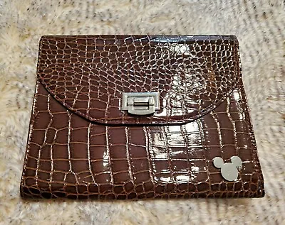 Mickey Mouse Tablet Case (Brown) For IPad/Mini: Faux Leather Crocodile/Snakeskin • $15