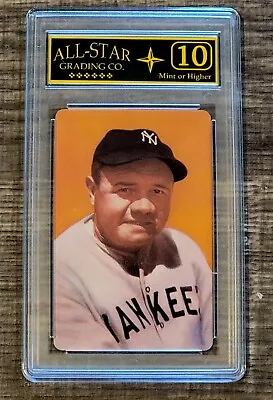 BABE RUTH 1973 Smithsonian Playing Card Graded Mint ASG 10 • $22.95