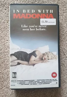 Madonna - In Bed With Madonna   1991 VHS Video X Rental 18 VGC Music Tested  • $6.21