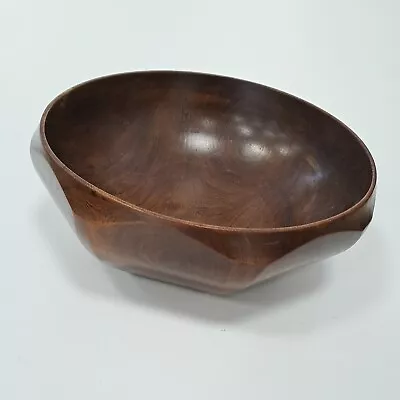 Antique Arts & Crafts Signed W M Bailiff Hand Carved Wooden Bowl (22cmW 7cmH) • £29.99