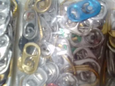 100 Random Drinks Soda Tabs Can Ring Pulls For Crochet Arts Crafts FULLY RECYCLE • £6