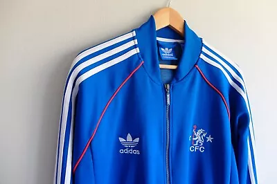 Adidas Originals Chelsea FC Superstar TT Tracksuit Jacket Blue XL 2015 Football • £65