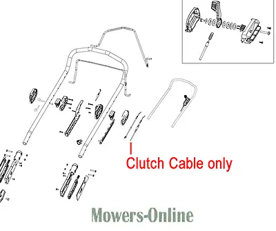 £21.68 • Buy Mountfield Lawnmower Clutch Drive Cable 381030118/0 SP505RV SP555RV SP555V