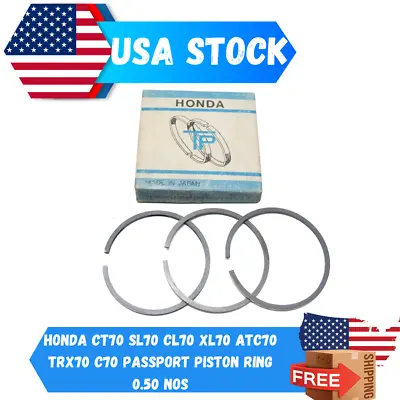 Honda CL100 SL100 XL100 CB100 Piston Ring Oversize 0.75 NOS 13041-107-760 • $19.69