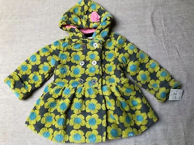 New Olive & Lucy By Mack & Co Fleece Hooded Peacoat~Size 2T~Boutique Brand • $24.99